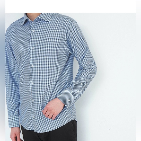 Hugo Boss Other - Hugo Boss Blue Checkered Men's Shirt